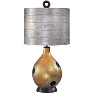 Gold, Hand Painted Table Lamps