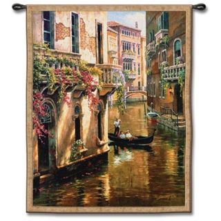Canal Conversation 52" High Wall Tapestry   #J8940