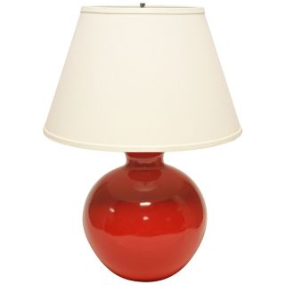 Haeger Potteries Red Bristol Large Ceramic Table Lamp   #U5012