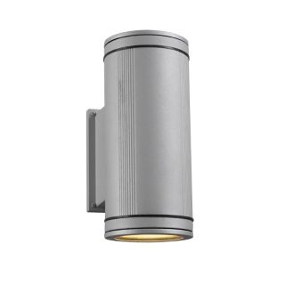 Meridian Up Down Architectural Silver Outdoor Wall Light   #08693