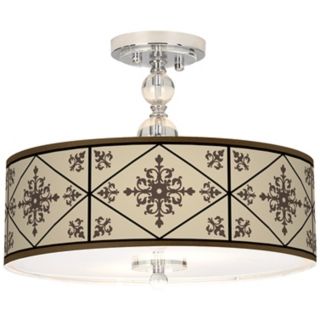 Chambly Giclee 16" Wide Semi Flush Ceiling Light   #N7956 R0007