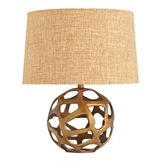 Ennis Antique Brass Web Sphere Table Lamp   #M6074