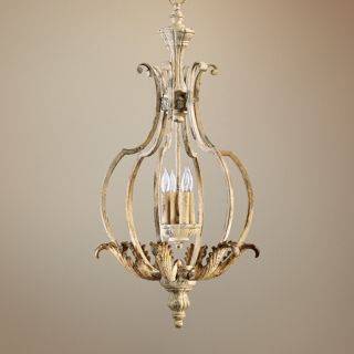 Quorum Florence 17" Wide 4 Light Persian White Chandelier   #W5464