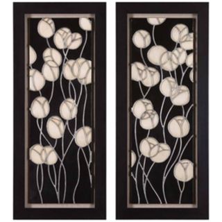 Uttermost Set of 2 Abstract Blossom 41 1/4" High Wall Art   #R7632