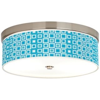 Blue Boxes Giclee 14" Wide Energy Efficient Ceiling Light   #H8796 U1646