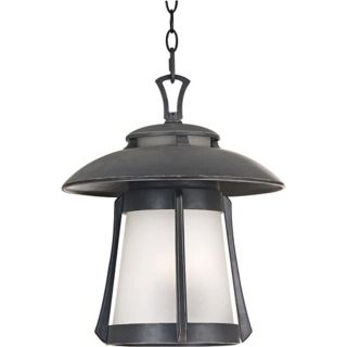 Laguna Collection Ebony Pearl 17" High Outdoor Hanging Light   #45009