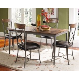 Hillsdale Cameron Rectangle X Back 5 Piece Dining Set   #V9698