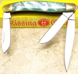 Kissing Crane Mint Julep Handle Numbered Stockman Pocket Folding 3