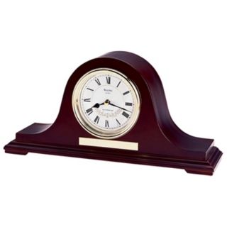 Bulova Anette II Chime 14 1/2" Wide Mantel Clock   #71640