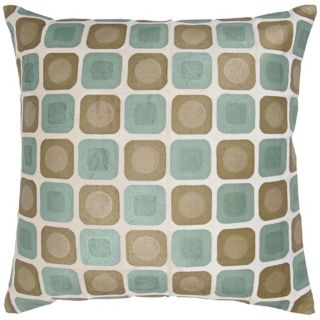 Multicolored Shapes 18" Square Modern Throw Pillow   #V8556