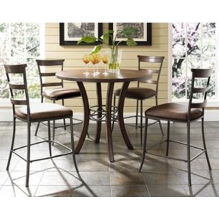 Hillsdale Cameron Ladder Round Counter Height Dining Set   #V9829