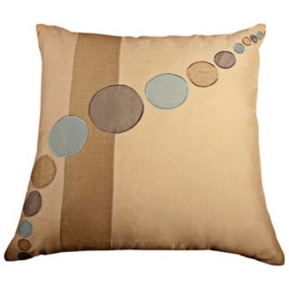 Circles 18 Square Decorative Pillow With Hidden Zipper