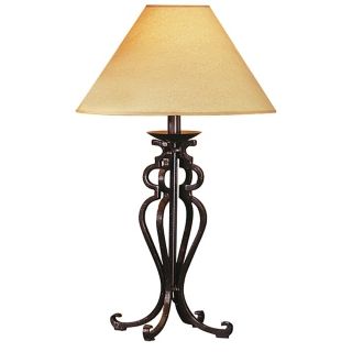 Rustic Wrought Iron Look Table Lamp   #88553