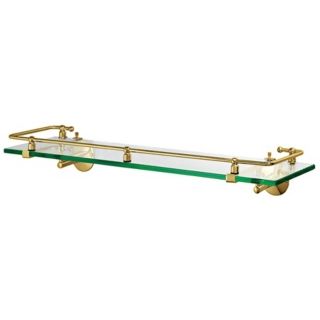 Gatco Premier Polished Brass 20 1/2" Railing Wall Shelf   #U6568