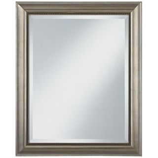 Chalon Silver Wood Frame 33" High Wall Mirror   #U7490