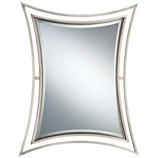 Quoizel Perry Collection 32" High Nickel Wall Mirror   #N9236