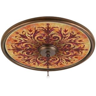 Tuscan Fire 24" Wide Bronze Finish Ceiling Medallion   #02777 G7142