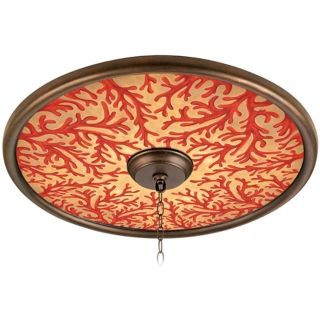 Coral on Gold 24" Wide Bronze Finish Ceiling Medallion   #02777 U3764