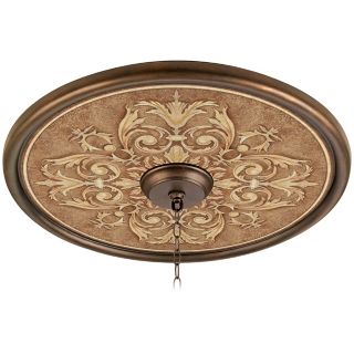 Antiquity Clay 24" Wide Bronze Finish Ceiling Medallion   #02777 G7145