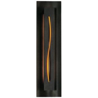 Gallery Amber Glass Curved Energy Efficient Wall Sconce   #J8041