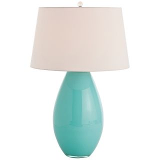 Arteriors Home Sonia Cyan Blue Glass Table Lamp   #V5130