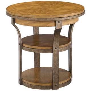 Vero Round Wooden End Table   #Y2141