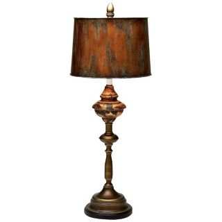 Thames Aged Copper Bronze Metal Buffet Lamp   #V3310