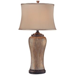 Ambience Collection Beige Bronze Urn Table Lamp   #N5380