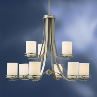 Hendrik Nickel 33 1/2" Wide 9 Light Chandelier   #43117