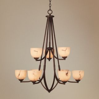 Calavera Collection 33" Wide Nine Light Chandelier   #10204