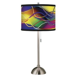 Giclee Colors in Motion Light Pattern Shade Table Lamp   #60757 99729