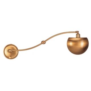 Holtkoetter Antique Brass Halogen Swing Arm Wall Lamp   #92398