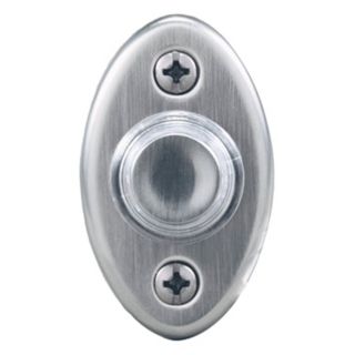 Satin Nickel Oval LED Doorbell Button   #K6255