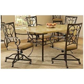 Hillsdale Brookside Rectangle Scrolling 5 Piece Dining Set   #T5481