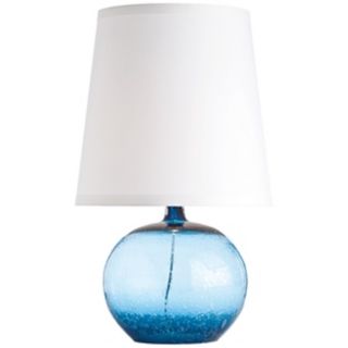 Arteriors Home Radko Pacific Blue Glass Buffet Lamp   #V5103