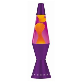 Designer 17" Yellow and Purple Lava Lamp   #W7011