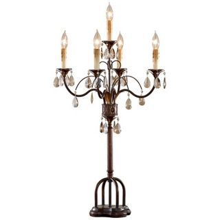 Murray Feiss Anora Candelabra Bronze Table Lamp   #X6915