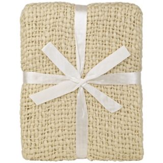 Tobias Collection Ivory Throw   #M2808