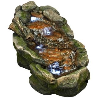 Mossy Rocks LED Fountain   #X3728