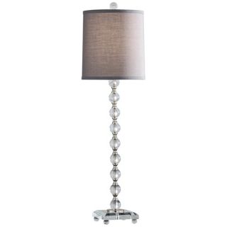 Murray Feiss Pelham Manor Glass and Steel Table Lamp   #X6814