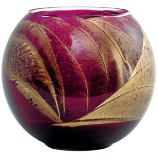 Esque 4" Fuchsia Candle Globe with Gift Box   #W6560