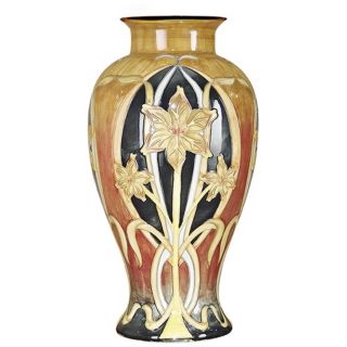 Dale Tiffany Pasque Flower Hand Painted Porcelain Vase   #X5533