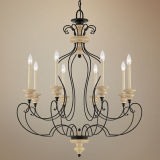 Quoizel Shelby Sand Bisque 35" Wide Chandelier   #R9716