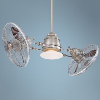 Minka Aire Vintage Gyro Brushed Nickel/Chrome Ceiling Fan   #U3018