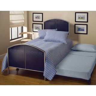 Hillsdale Universal Mesh Silver and Navy Trundle Bed (Twin)   #T4390