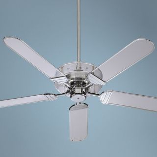 52" Quorum Prizzm Acrylic and Chrome Ceiling Fan   #20602