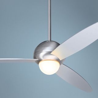 52" Modern Fan Plum Aluminum Finish Ceiling Fan with Light   #U5632
