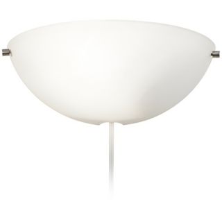Possini Euro Frosted Glass Plug In Wall Sconce   #W0671
