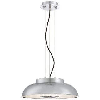 Possini Euro Cromo15 3/4" Wide Chrome and Black Pendant   #W7464