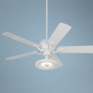 52" Casa Optima Square White Blades Ceiling Fan with Light   #86645 89810 R1848